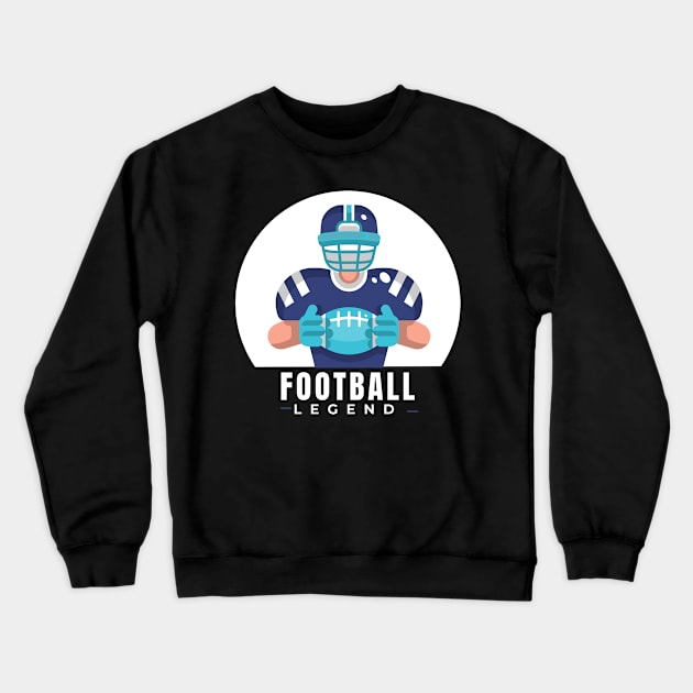 Football Legend shirt Crewneck Sweatshirt by Eva Wolf